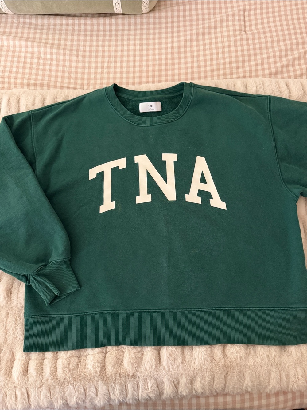 TNA Dark Green Crewneck with White Logo